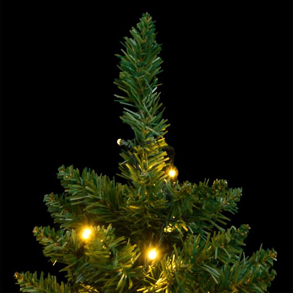 vidaXL Artificial Hinged Christmas Tree 150 LEDs 150 cm