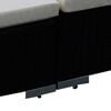 vidaXL 12 Piece Garden Lounge Set with Cushions Poly Rattan Black