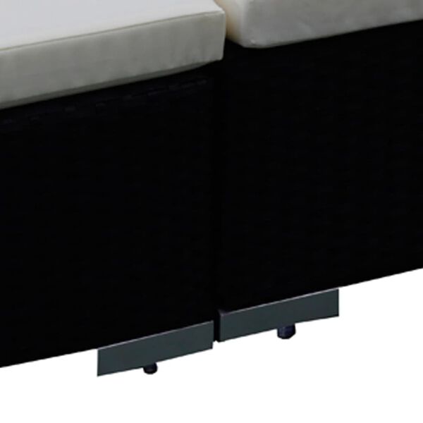 vidaXL 12 Piece Garden Lounge Set with Cushions Poly Rattan Black