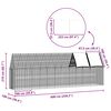 vidaXL Chicken Cage 2 pcs Silver 600 x 100 x 210 cm Galvanised Steel