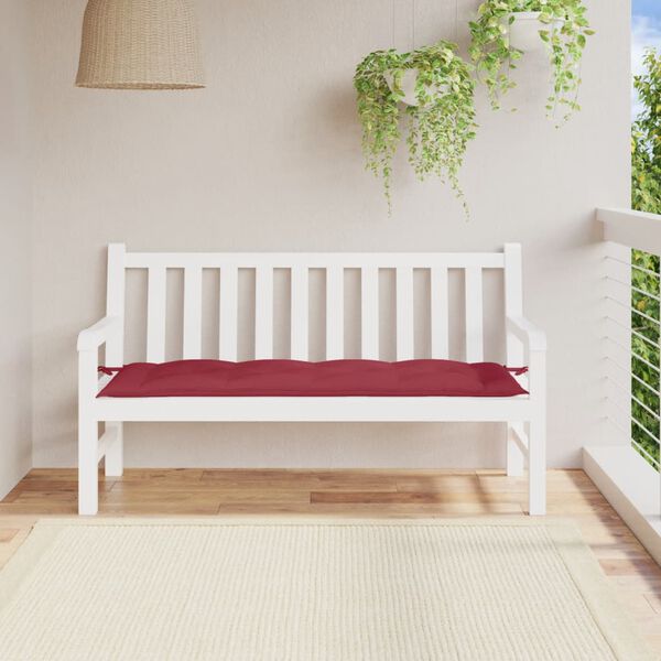 vidaXL Garden Bench Cushion Wine Red 150x50x7 cm Oxford Fabric
