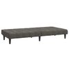 vidaXL 2-Seater Sofa Bed Dark Grey Velvet