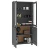 vidaXL Highboard HAMAR Solid Wood Pine Dark Grey