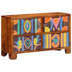 vidaXL Shoe Cabinet with Door Brown 90 x 35 x 55 cm Solid Acacia wood