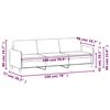 vidaXL 3-Seater Sofa Light Grey 180 cm Fabric
