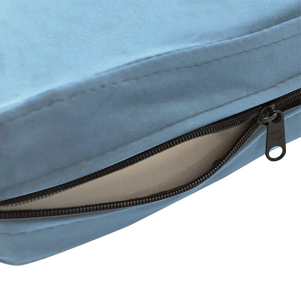 vidaXL Dog Sofa Turquoise 72x45x30 cm Plush