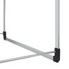 vidaXL Telescopic Wardrobe Hanging Rail Silver