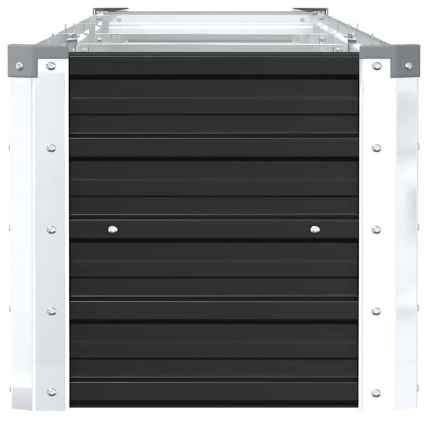 vidaXL Garden Raised Bed Galvanised Steel 320x40x45 cm Anthracite