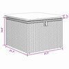 vidaXL Garden Sofa Set with Storage 6 pcs Grey Poly rattan