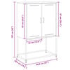 vidaXL Highboard Black 68.5x38.5x107 cm Steel