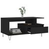 vidaXL Coffee Table Black 90x49x45 cm Engineered Wood
