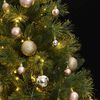 vidaXL Artificial Hinged Christmas Tree 150 LEDs & Ball Set 150 cm