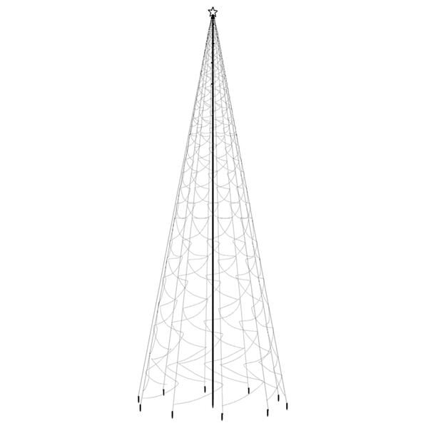 vidaXL Christmas Tree with Spike Blue 3000 LEDs 800 cm