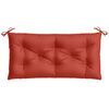 vidaXL Garden Bench Cushion Melange Red 100x50x7 cm Fabric