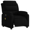 vidaXL Electric Massage Recliner Chair Black Velvet