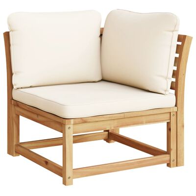 vidaXL Garden Sofa with Cushions 2-Seater Solid Wood Acacia