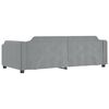 vidaXL Daybed with Trundle without Mattress Light Grey 100x190 cm