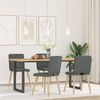 vidaXL Dining Chairs 4 pcs Dark Grey Fabric
