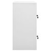 vidaXL Locker Cabinets 2 pcs Light Grey and Red 90x45x92.5 cm Steel