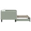 vidaXL Daybed with Trundle without Mattress Light Grey 100x190 cm Velvet