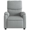 vidaXL Massage Recliner Chair Light Grey Fabric
