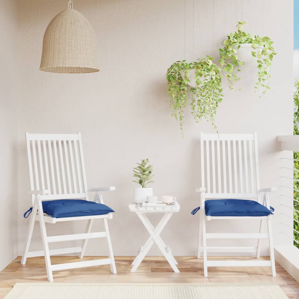 vidaXL Pallet Cushions 2pcs Blue 50x50x7 cm Oxford Fabric