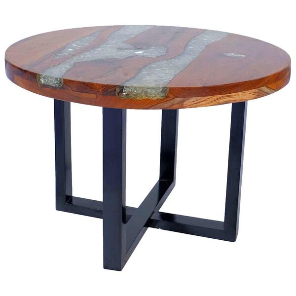 vidaXL Coffee Table Teak Resin 100x50 cm