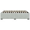 vidaXL Bed Frame without Mattress Light Grey Queen Velvet