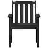 vidaXL Garden Dining Chair 4 pcs Black 65.5 x 55.5 x 88cm Plastic