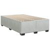 vidaXL Bed Frame without Mattress Light Grey Full Velvet