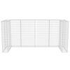 vidaXL Gabion Triple Wheelie Bin Surround Steel 250x100x120 cm