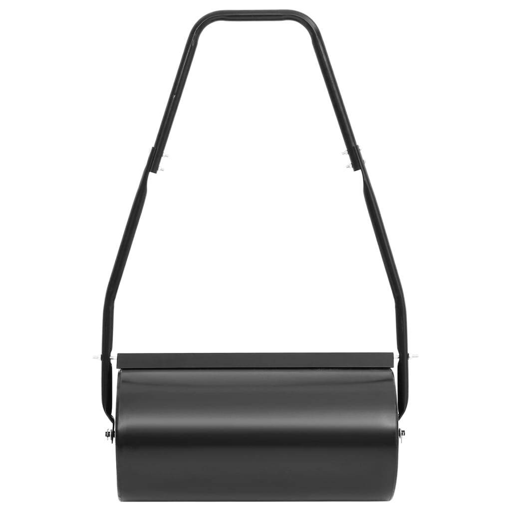 vidaXL Garden Lawn Roller with Handle Black 42 L Iron and Steel