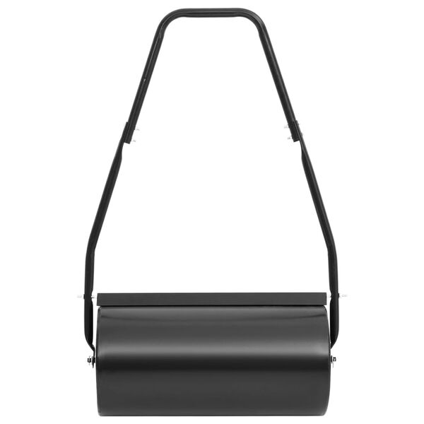 vidaXL Garden Lawn Roller with Handle Black 42 L Iron and Steel