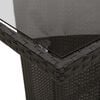 vidaXL Garden Dining Set with Cushion 9 pcs Black Poly Rattan