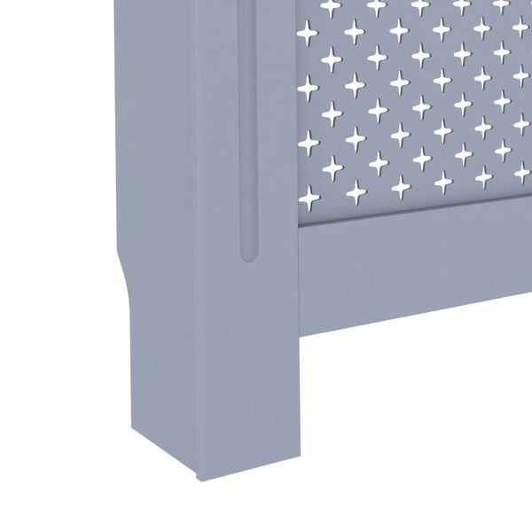 vidaXL Radiator Cover Anthracite 112x19x81.5 cm MDF