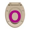 vidaXL Soft-Close Toilet Seat Beige Oval