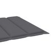 vidaXL Garden Sun Lounger with Cushion Solid Acacia Wood