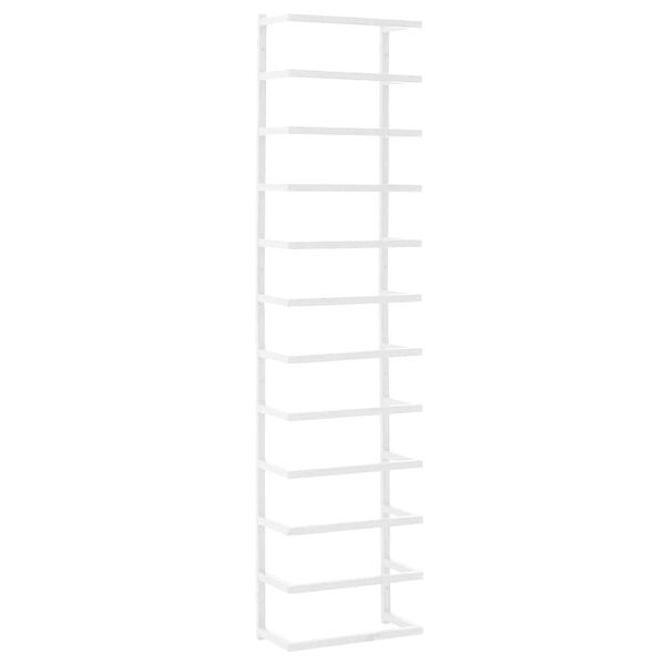 vidaXL Towel Rack White 24x12x96 cm Steel