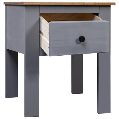 vidaXL Bedside Cabinet Grey 46x40x57 cm Pine Panama Range