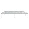vidaXL Metal Bed Frame without Mattress White 193x203cm