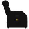 vidaXL Electric Massage Recliner Chair Black Fabric