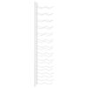 vidaXL Wall Mounted Wine Rack for 24 Bottles White Iron