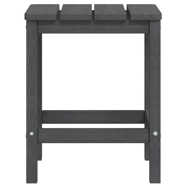 vidaXL Garden Adirondack Table Anthracite 38x38x46 cm HDPE