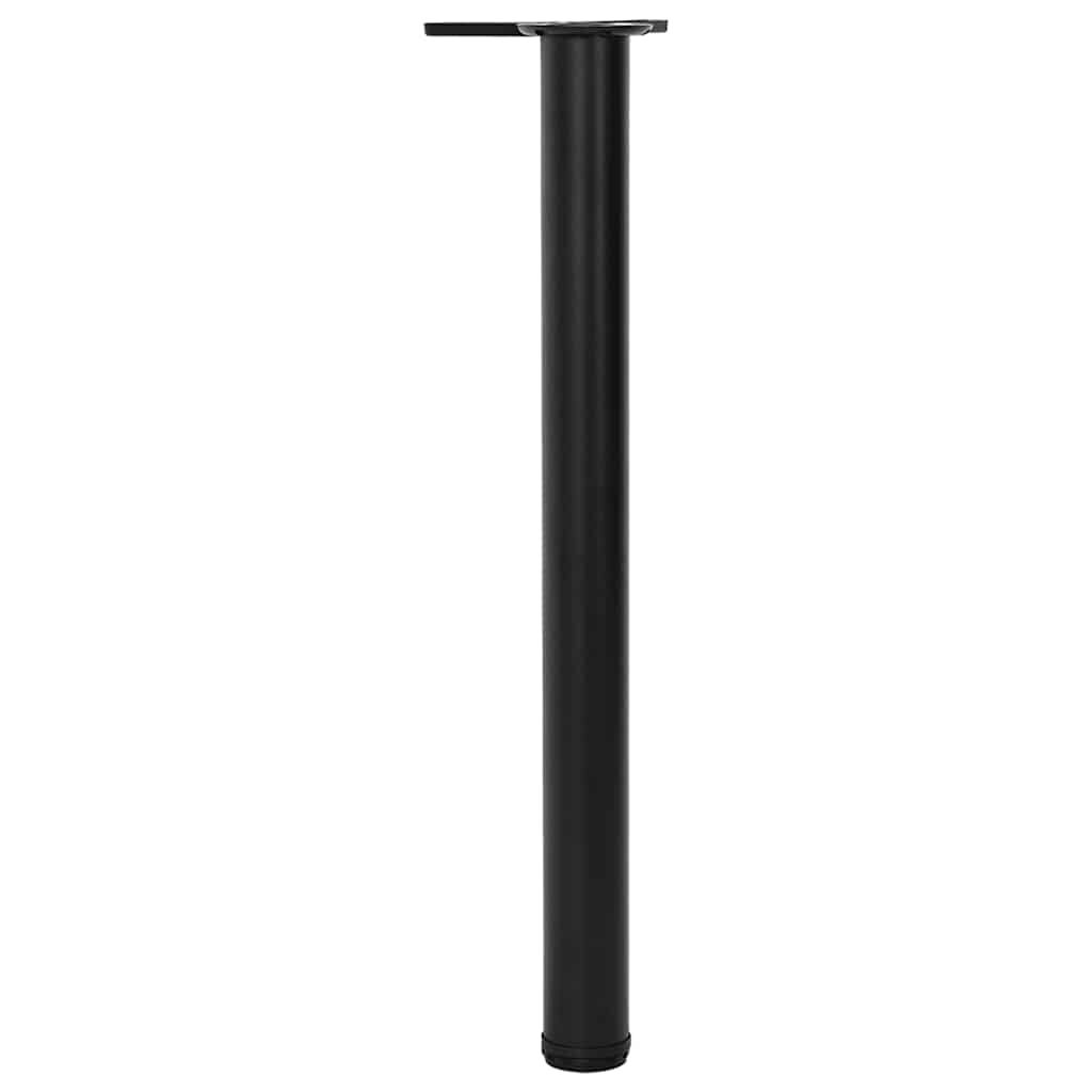 4 Height Adjustable Table Legs Black 710 mm