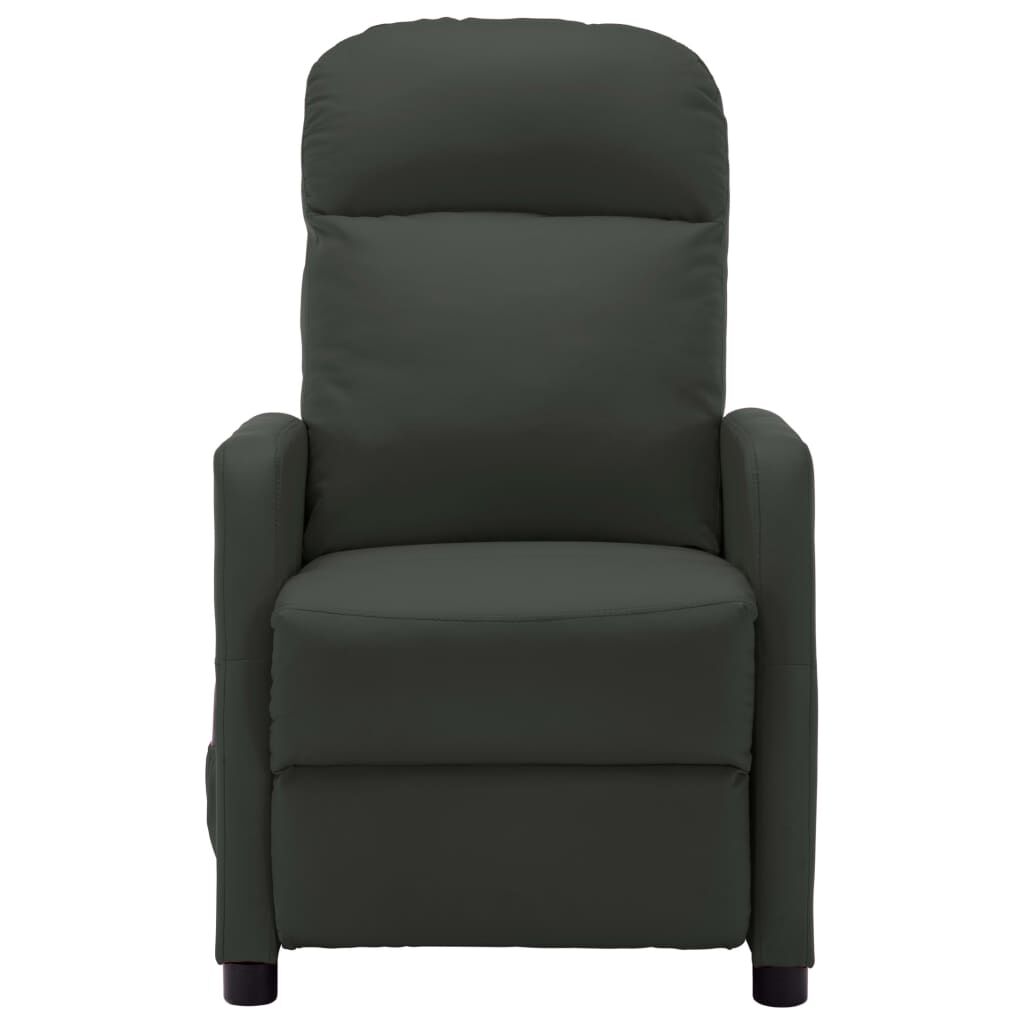 vidaXL Electric Massage Chair Anthracite Faux Leather