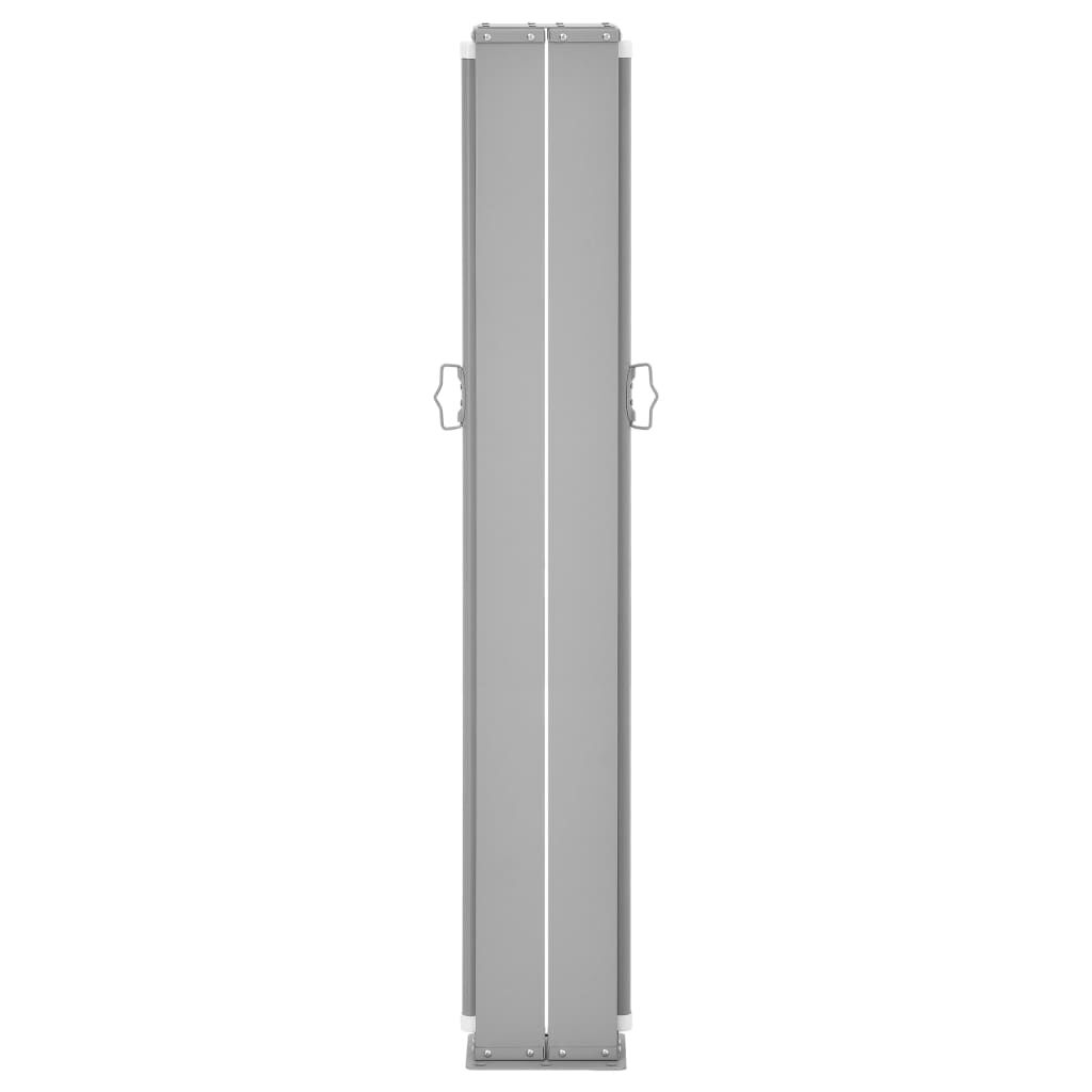 vidaXL Retractable Side Awning Black 160x600 cm