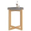 vidaXL Coffee Table Grey 41x41x48.5cm Engineered Wood&Solid Wood Pine