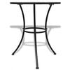 vidaXL Bistro Table Terracotta and White 60 cm Mosaic