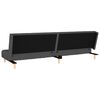 vidaXL 2-Seater Sofa Bed Dark Grey Fabric