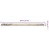 vidaXL Table Top Grey Ø50x2.5 cm Marble